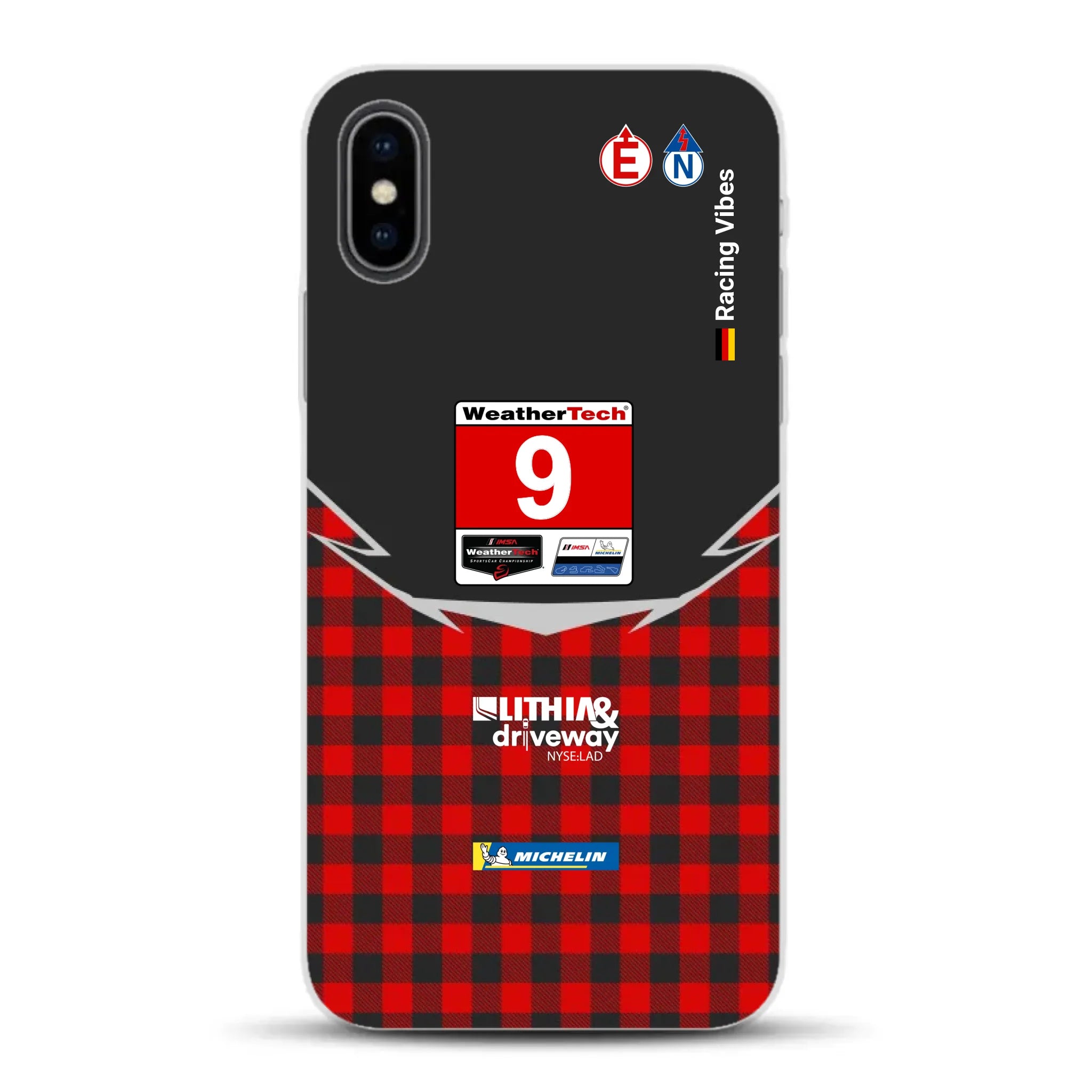 Pfaff Lamborghini Temerario GT3 IMSA 2026 Livery - Housse de téléphone portable personnalisée pour iPhone