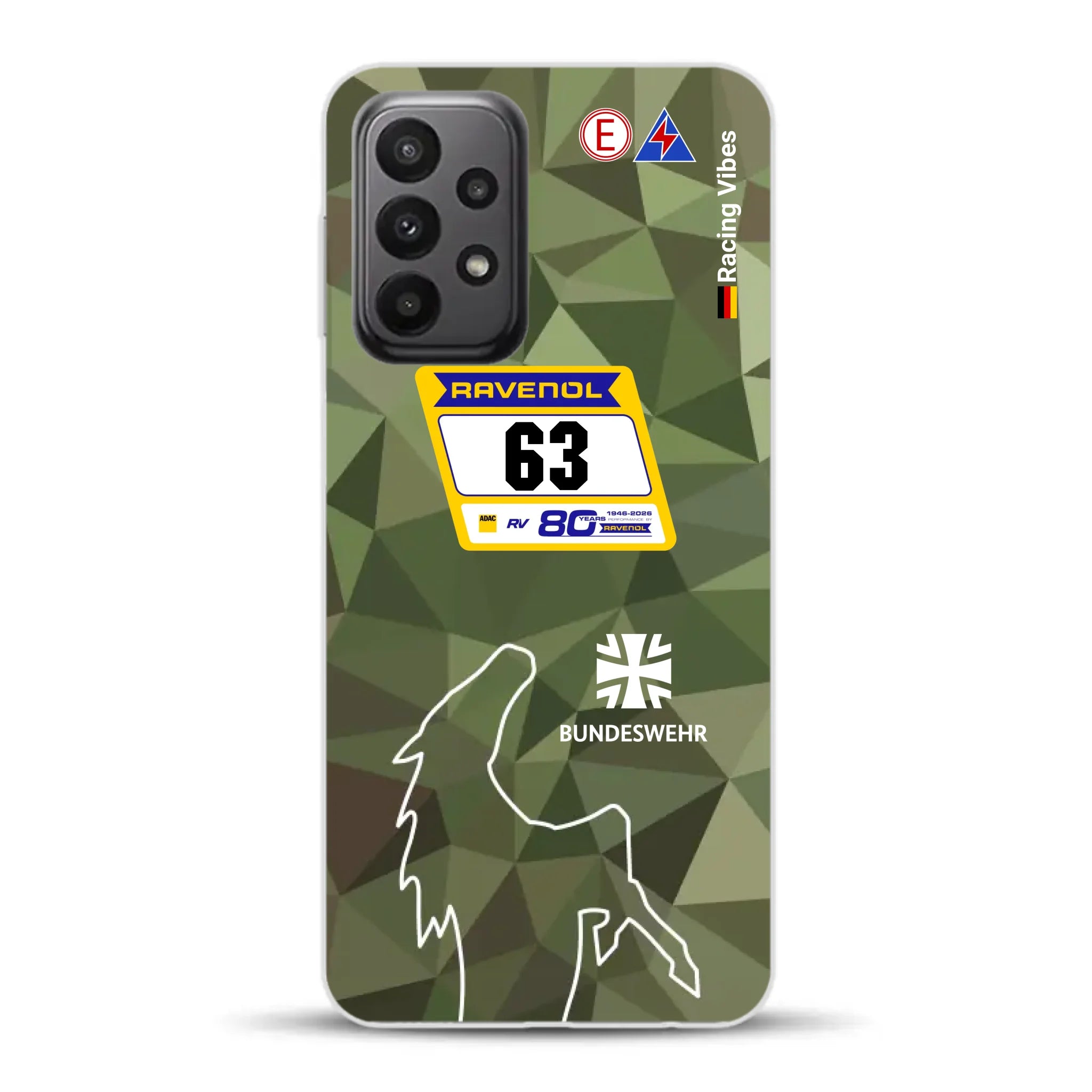 HRT Mustang GT3 24h Nürburgring 2026 Livery - Housse de téléphone portable personnalisée pour Samsung