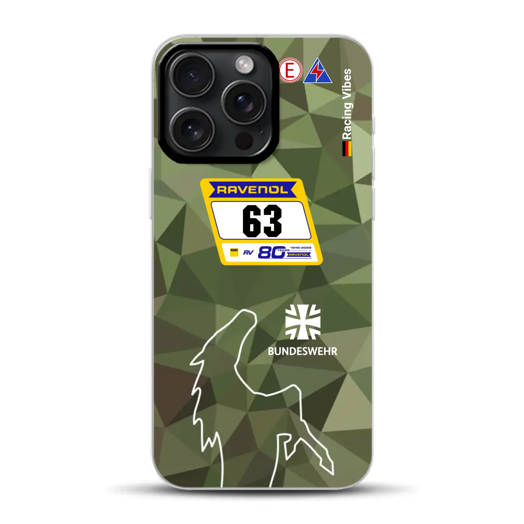HRT Mustang GT3 24h Nürburgring 2026 Livery - Custom Hybrid Case with MagSafe