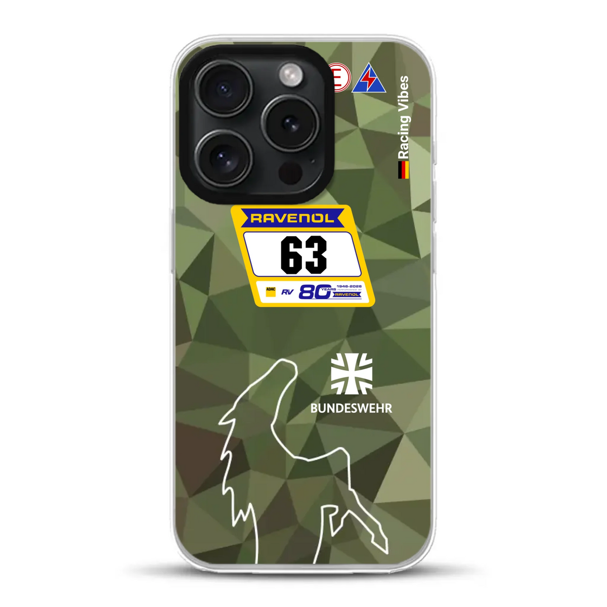 HRT Mustang GT3 24h Nürburgring 2026 Livery - Custom Hybrid Case with MagSafe