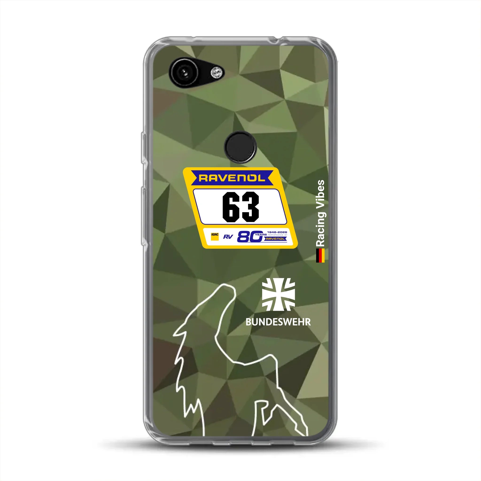 HRT Mustang GT3 24h Nürburgring 2026 Livery - Housse de téléphone portable personnalisée pour Google