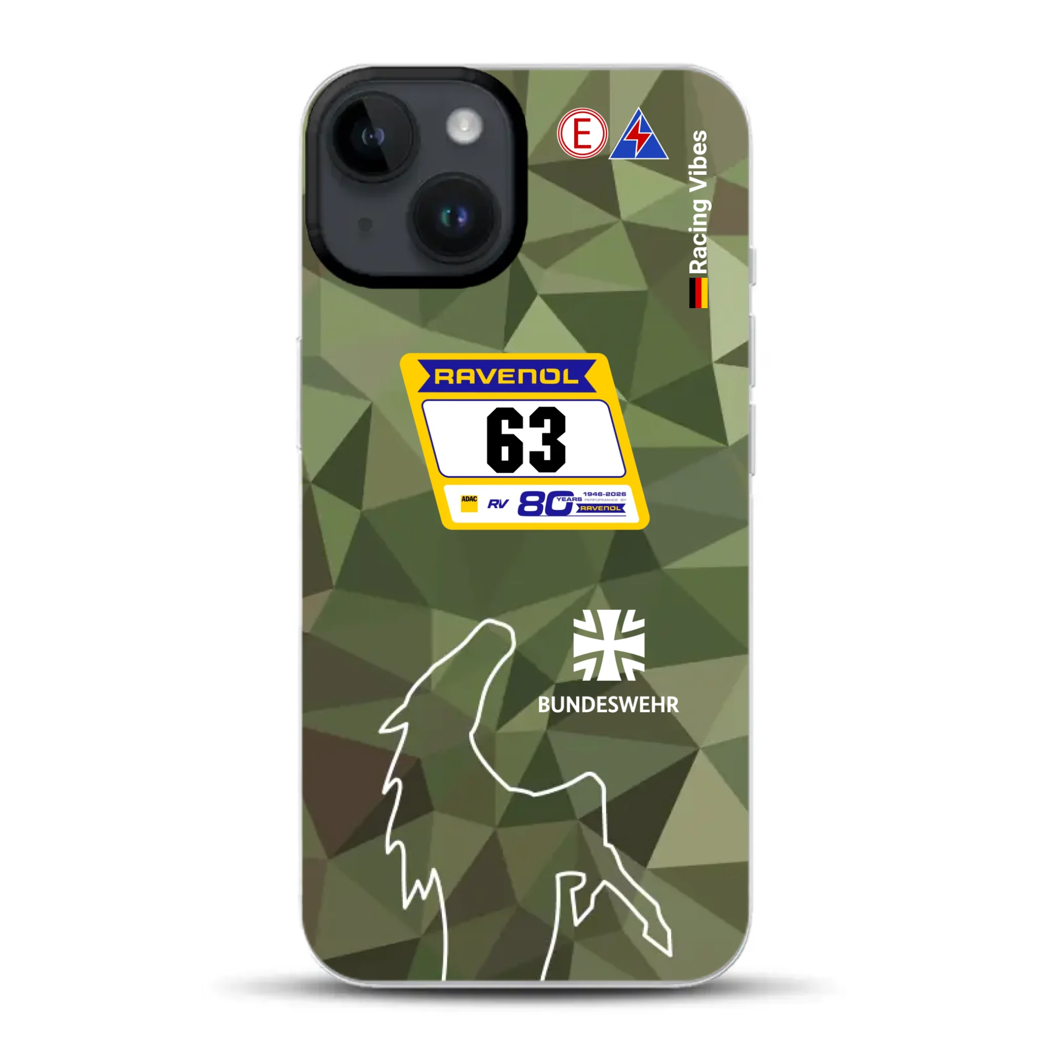 HRT Mustang GT3 24h Nürburgring 2026 Livery - Coque hybride personnalisée avec MagSafe