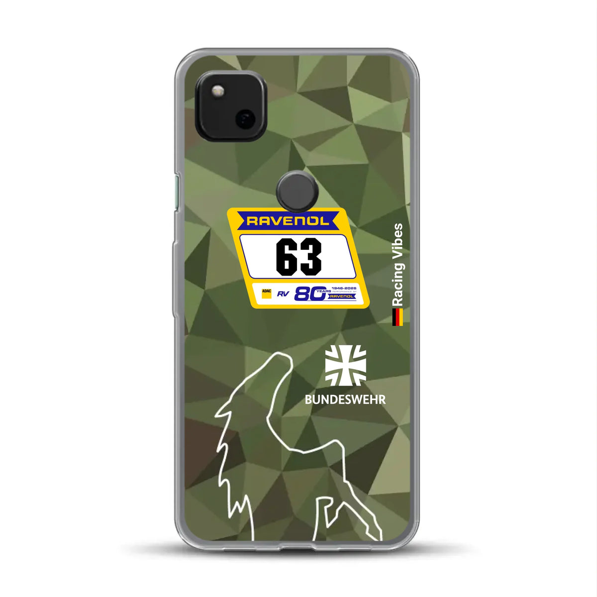 HRT Mustang GT3 24h Nürburgring 2026 Livery - Housse de téléphone portable personnalisée pour Google