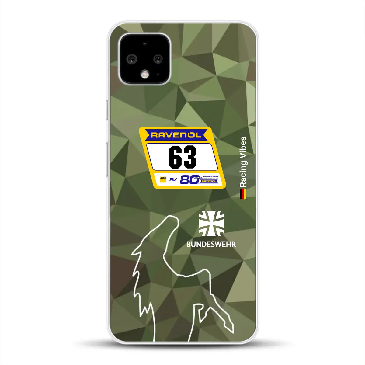 HRT Mustang GT3 24h Nürburgring 2026 Livery - Housse de téléphone portable personnalisée pour Google