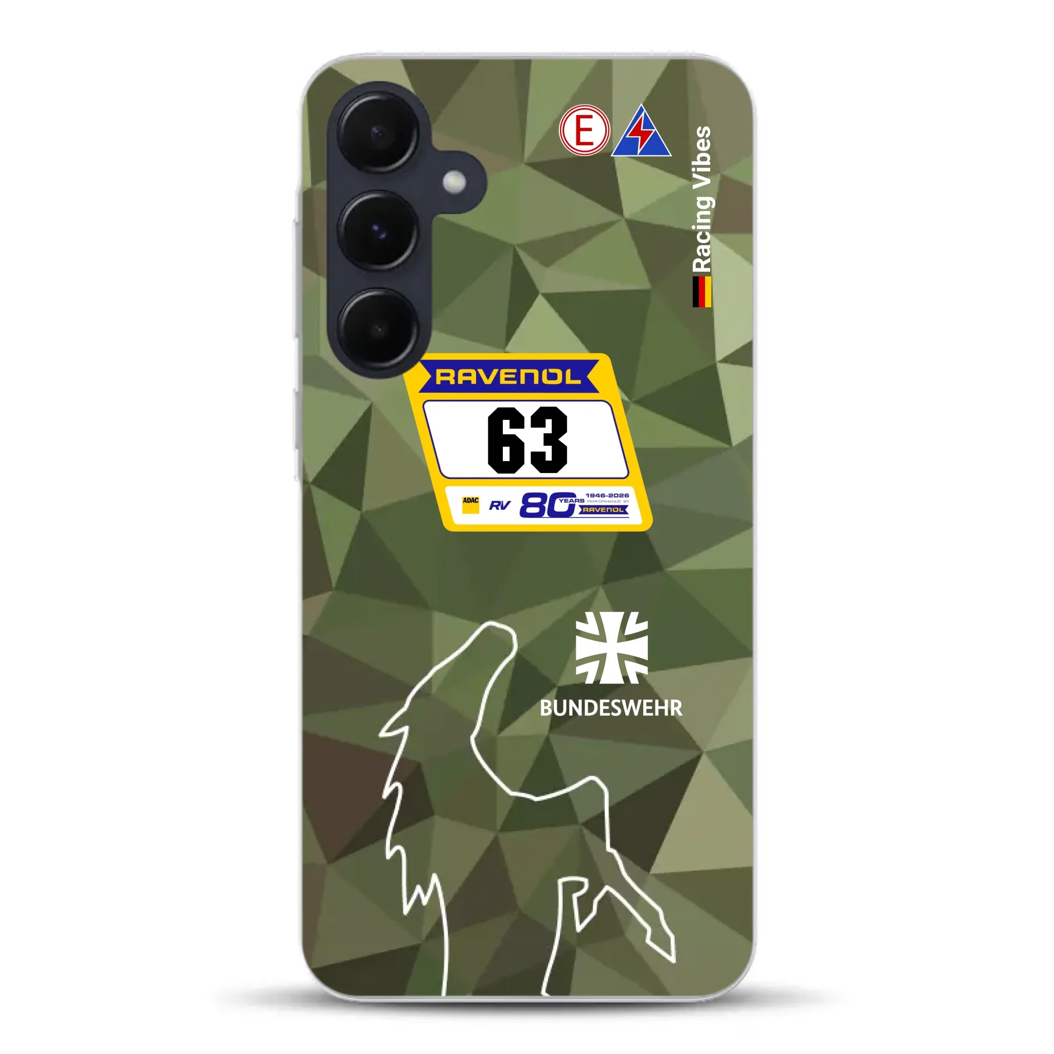 HRT Mustang GT3 24h Nürburgring 2026 Livery - Housse de téléphone portable personnalisée pour Samsung