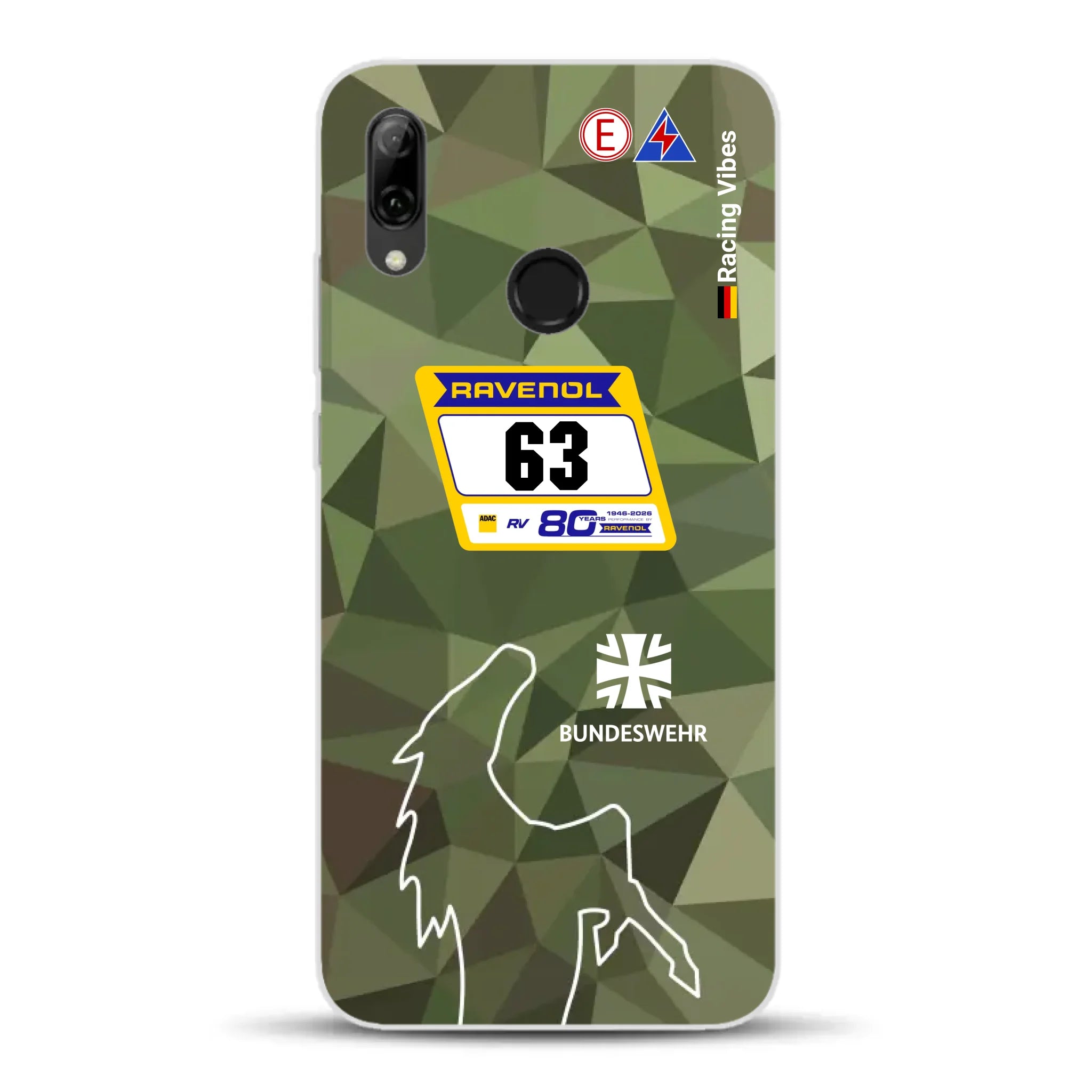 HRT Mustang GT3 24h Nürburgring 2026 Livery - Housse de téléphone portable personnalisée pour Huawei