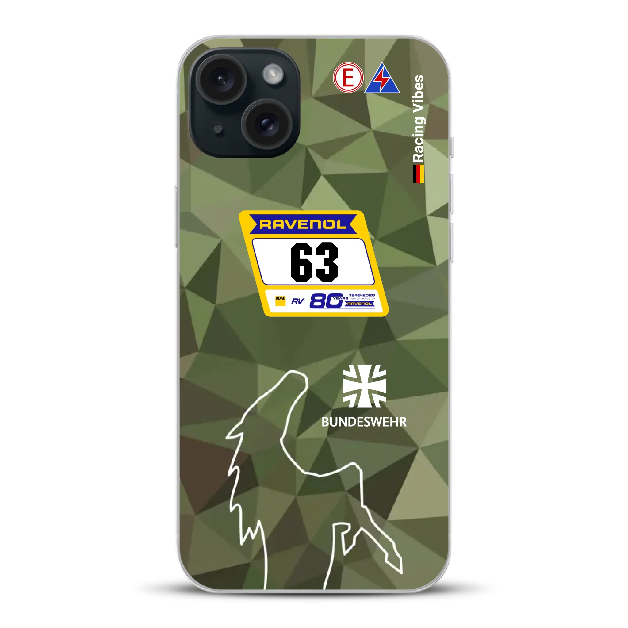 HRT Mustang GT3 24h Nürburgring 2026 Livery - Individuelle Handyhülle für iPhone