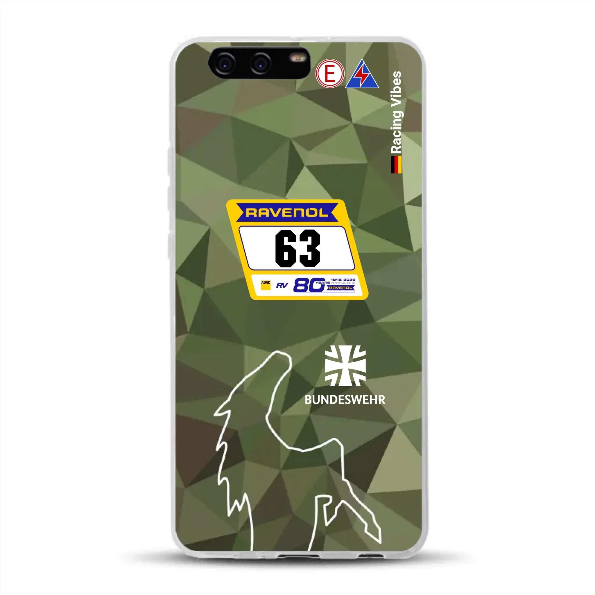 HRT Mustang GT3 24h Nürburgring 2026 Livery - Housse de téléphone portable personnalisée pour Huawei