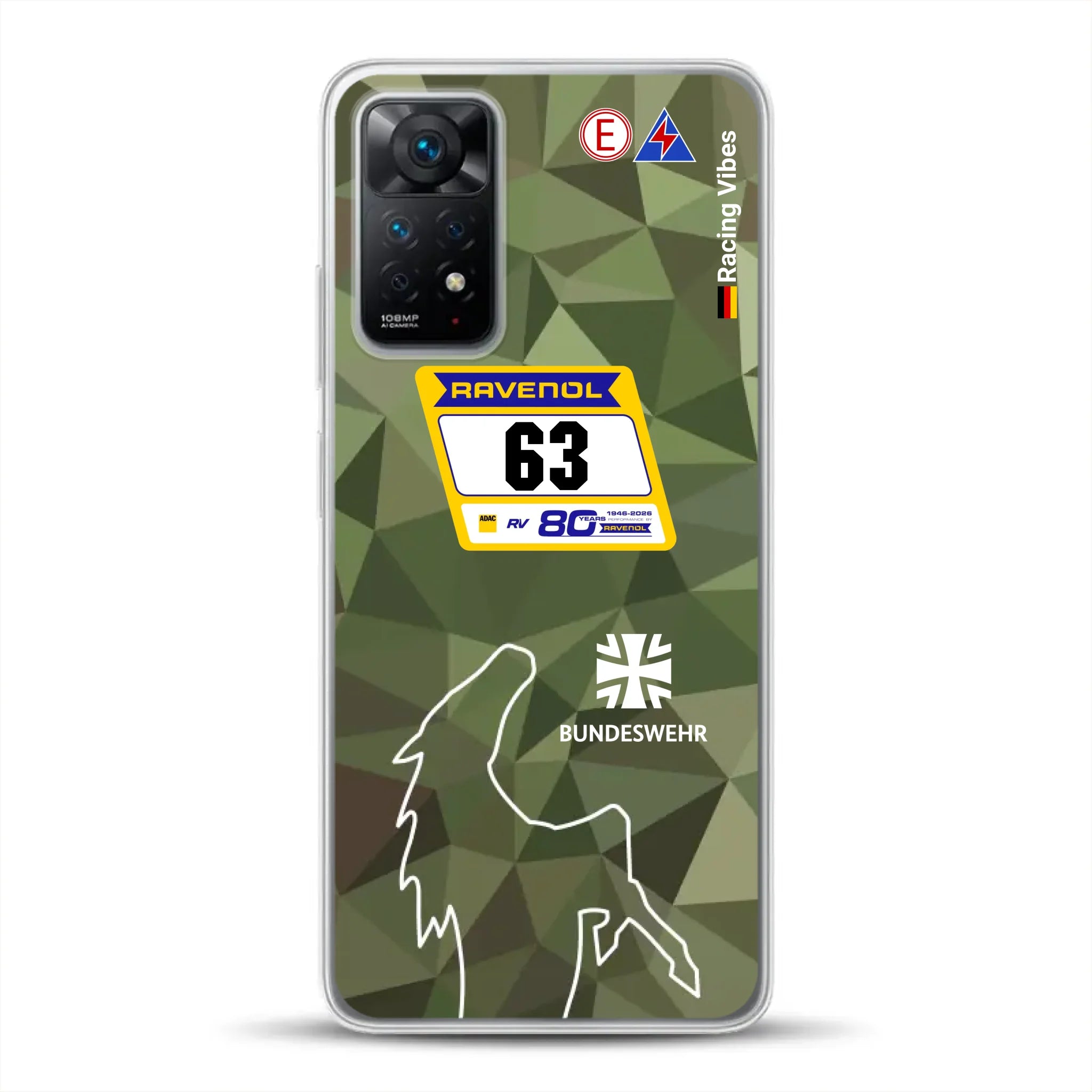 HRT Mustang GT3 24h Nürburgring 2026 Livery - Housse de téléphone portable personnalisée pour Xiaomi
