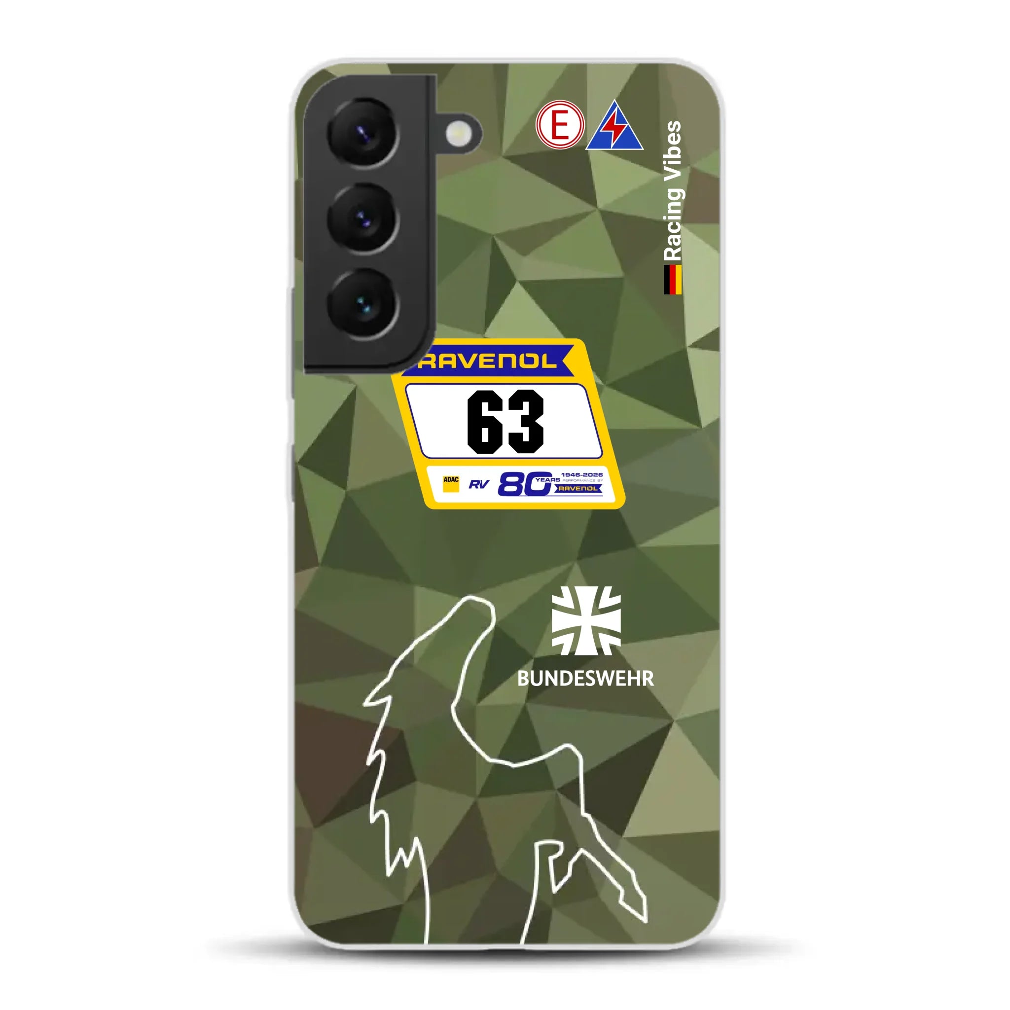 HRT Mustang GT3 24h Nürburgring 2026 Livery - Housse de téléphone portable personnalisée pour Samsung