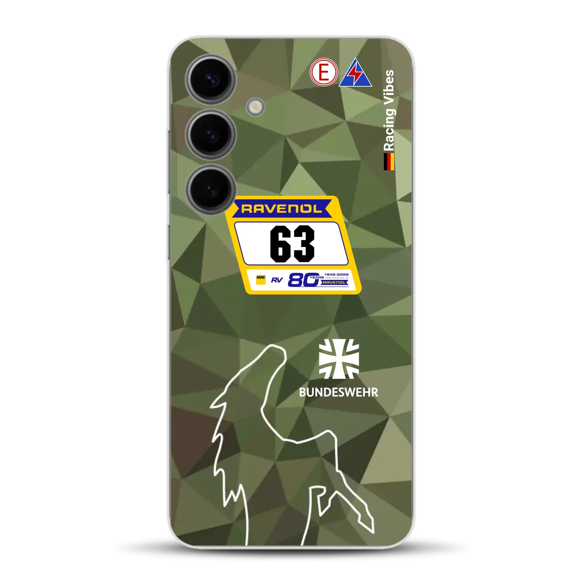 HRT Mustang GT3 24h Nürburgring 2026 Livery - Housse de téléphone portable personnalisée pour Samsung