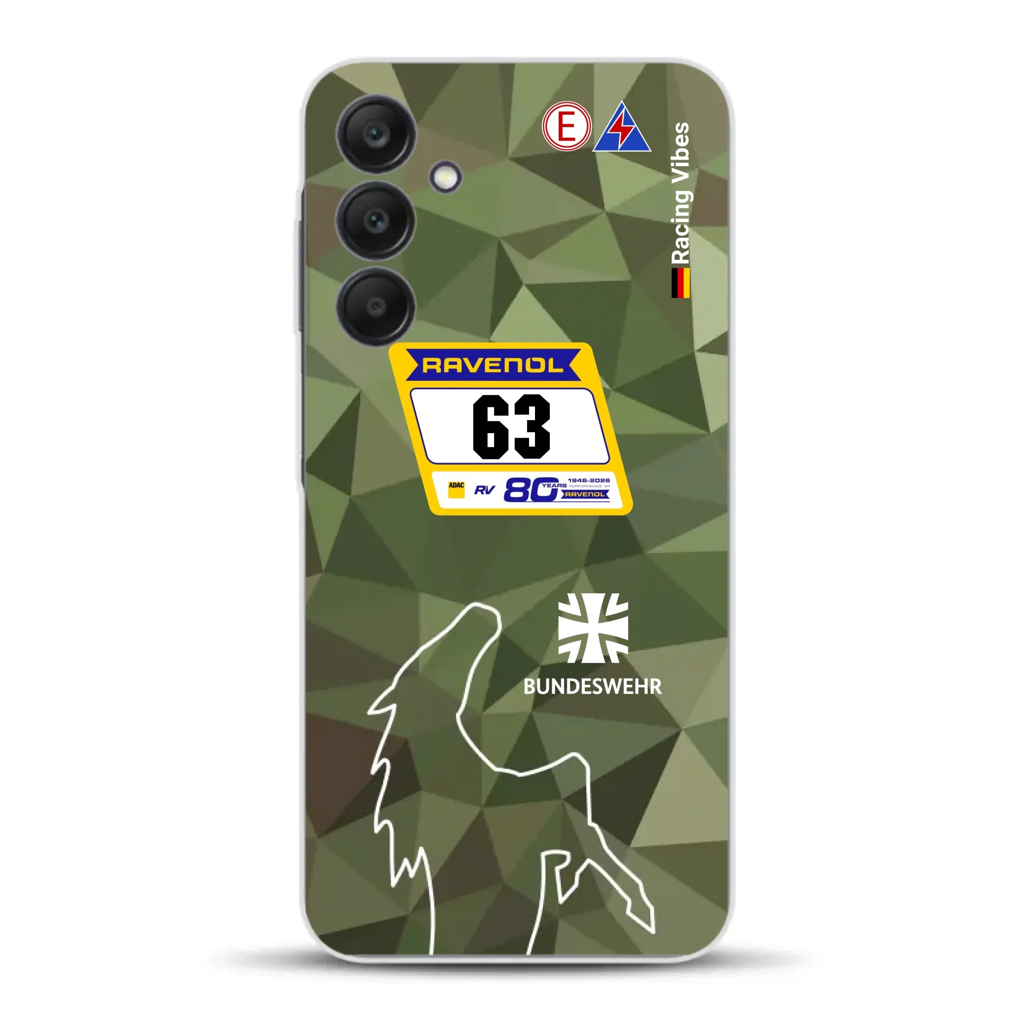 HRT Mustang GT3 24h Nürburgring 2026 Livery - Housse de téléphone portable personnalisée pour Samsung