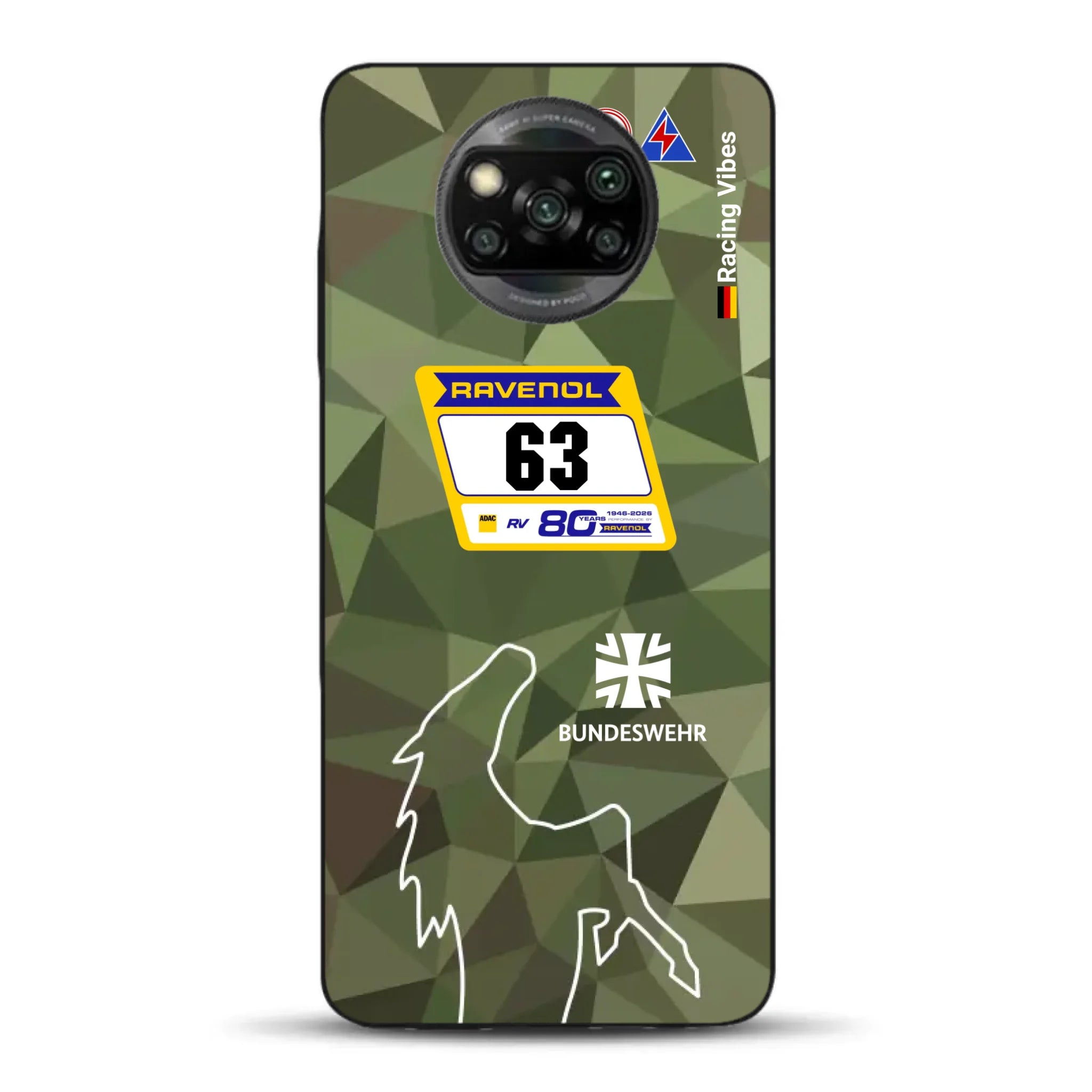 HRT Mustang GT3 24h Nürburgring 2026 Livery - Housse de téléphone portable personnalisée pour Xiaomi