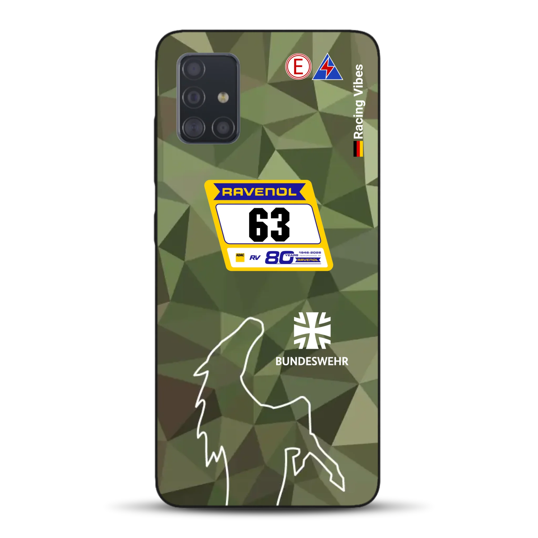 HRT Mustang GT3 24h Nürburgring 2026 Livery - Housse de téléphone portable personnalisée pour Samsung