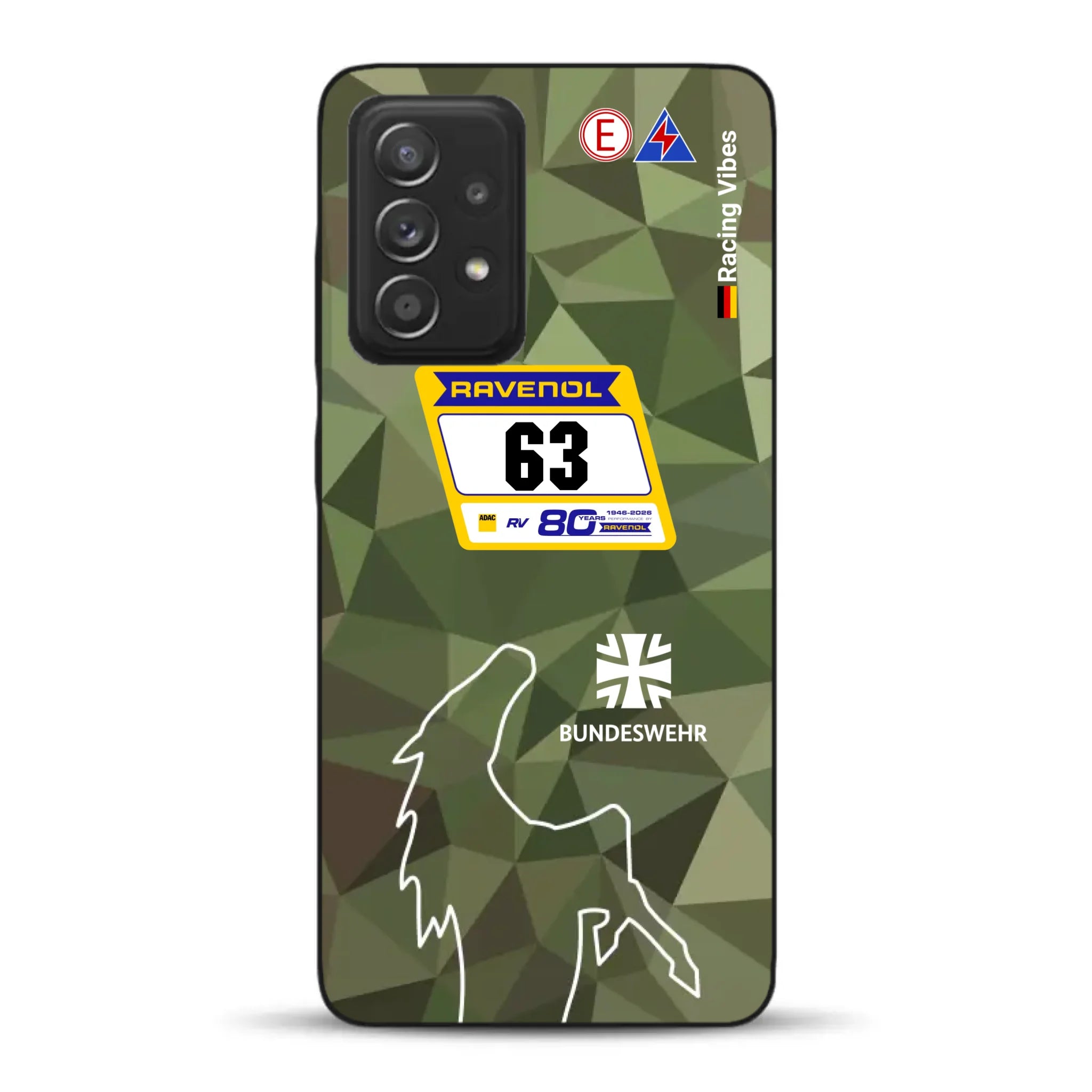 HRT Mustang GT3 24h Nürburgring 2026 Livery - Housse de téléphone portable personnalisée pour Samsung