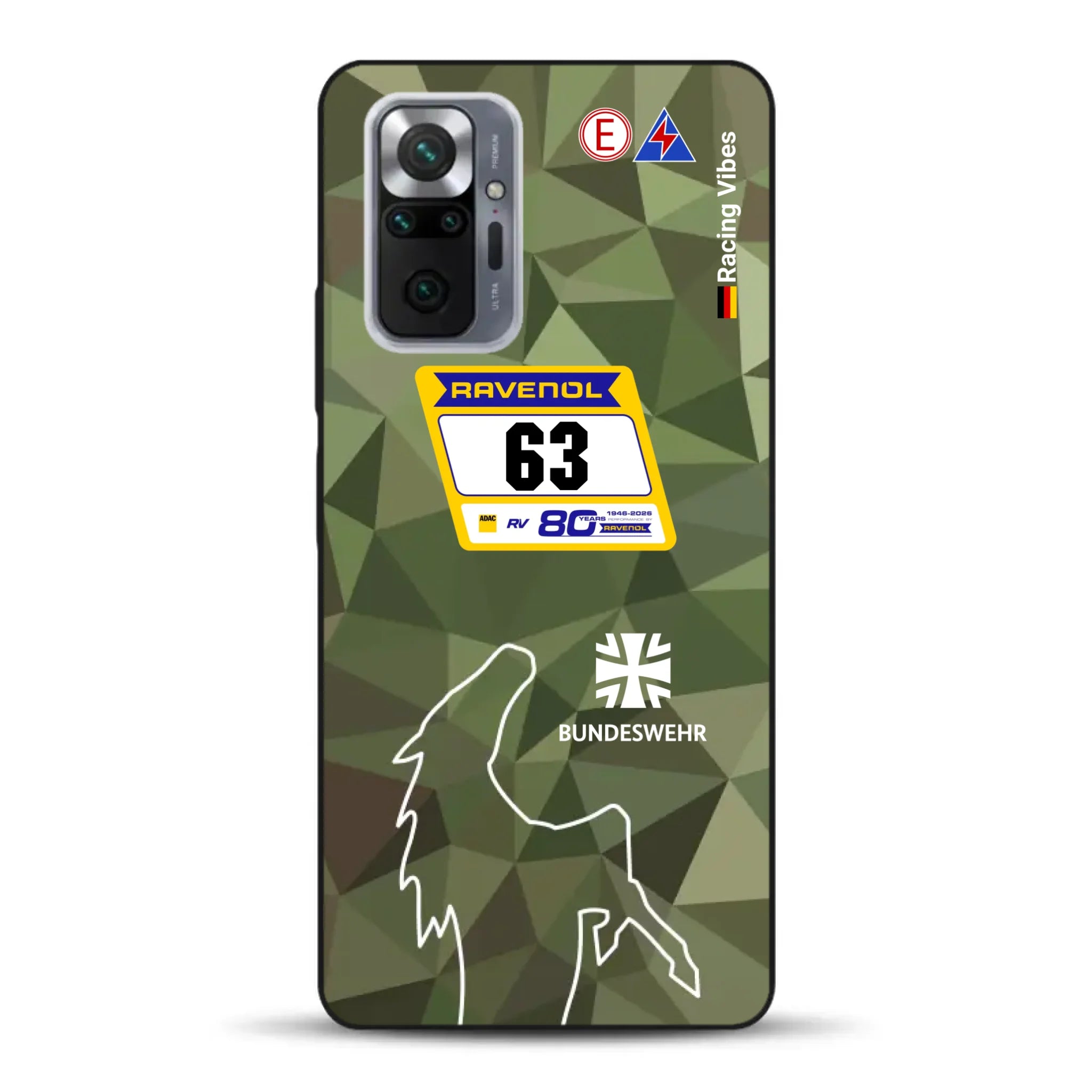 HRT Mustang GT3 24h Nürburgring 2026 Livery - Housse de téléphone portable personnalisée pour Xiaomi