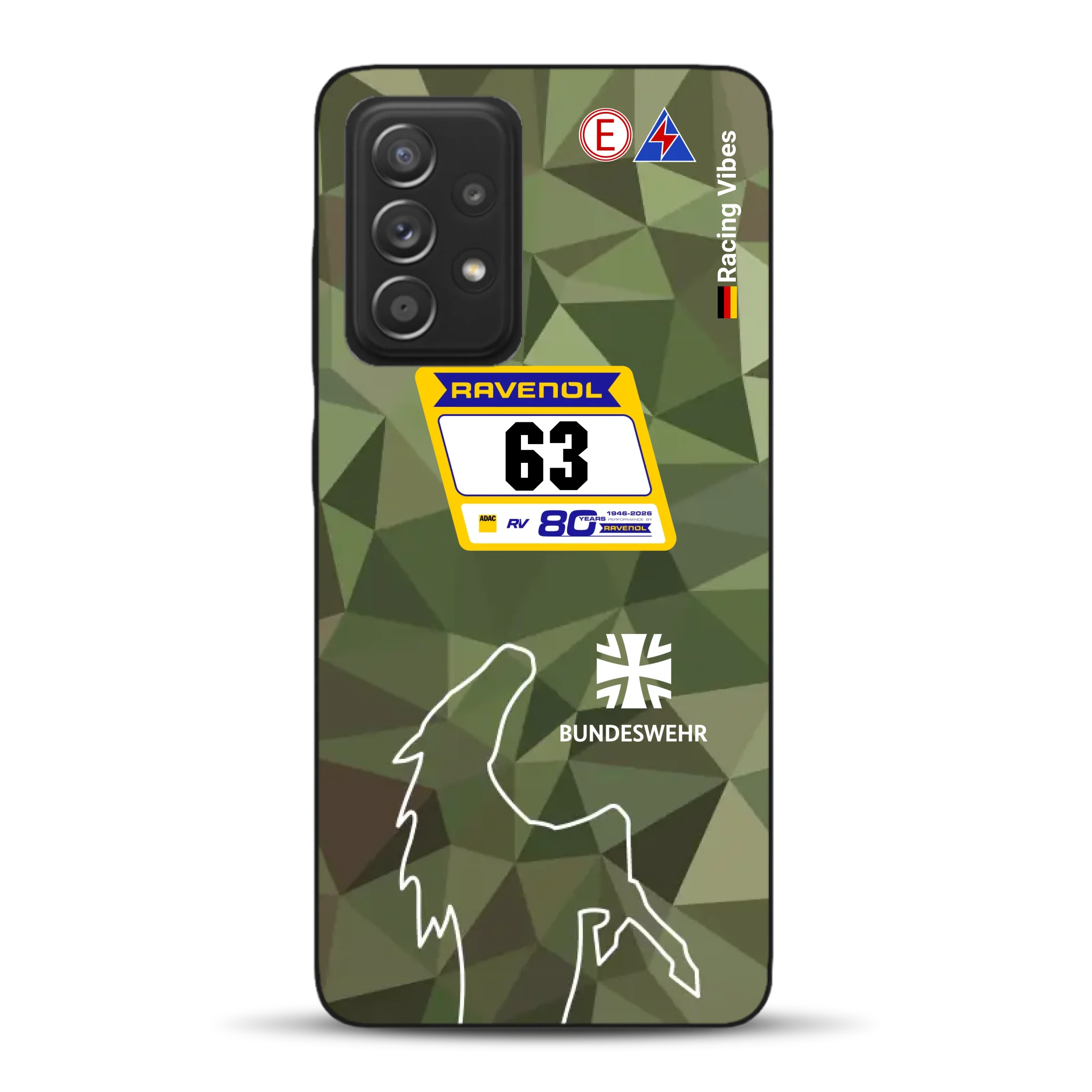 HRT Mustang GT3 24h Nürburgring 2026 Livery - Housse de téléphone portable personnalisée pour Samsung