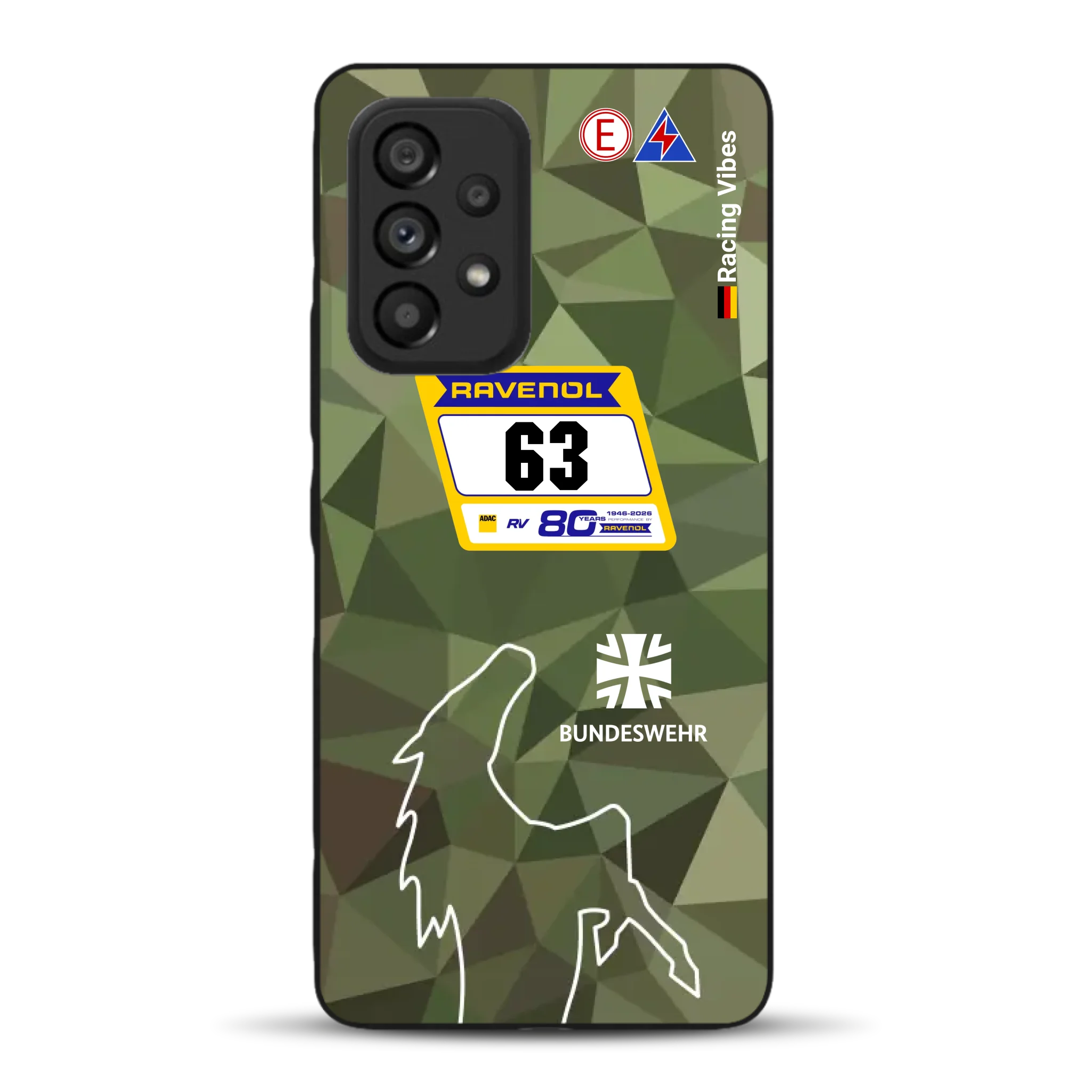HRT Mustang GT3 24h Nürburgring 2026 Livery - Housse de téléphone portable personnalisée pour Samsung