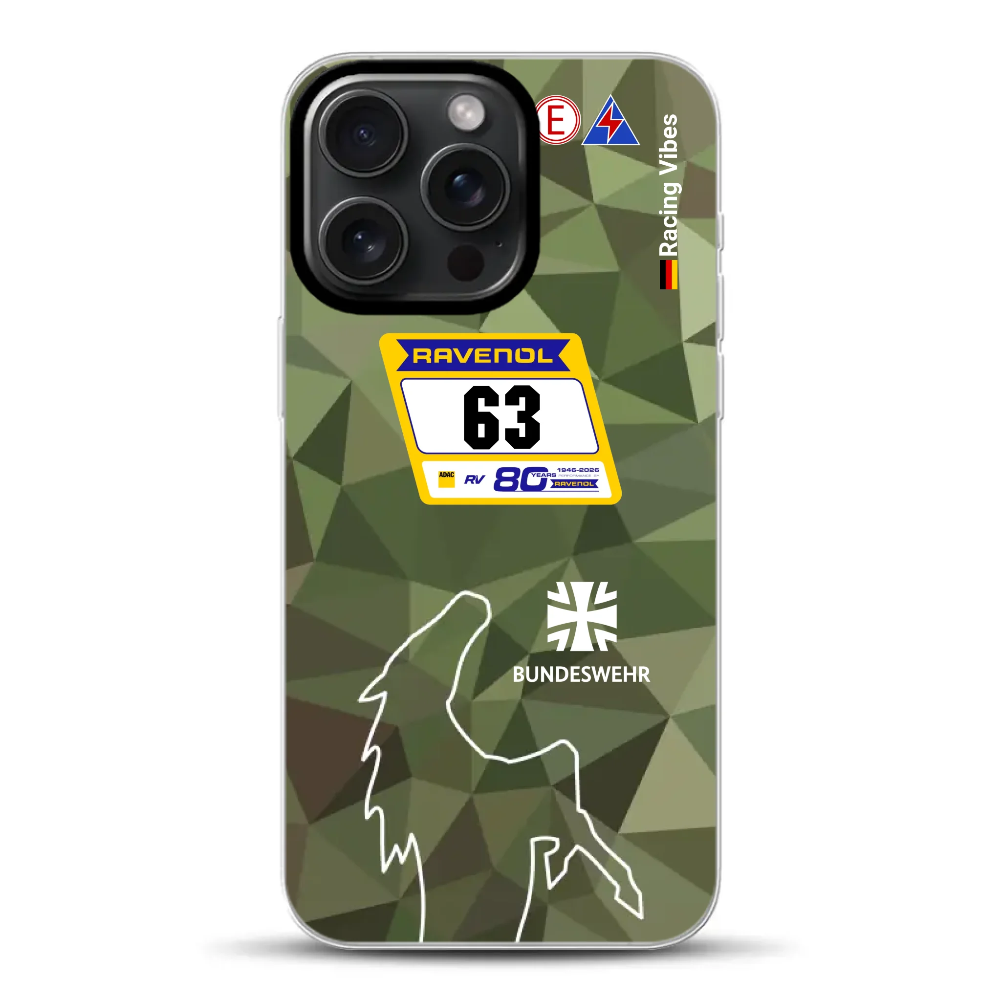 HRT Mustang GT3 24h Nürburgring 2026 Livery - Individuelle Handyhülle für iPhone