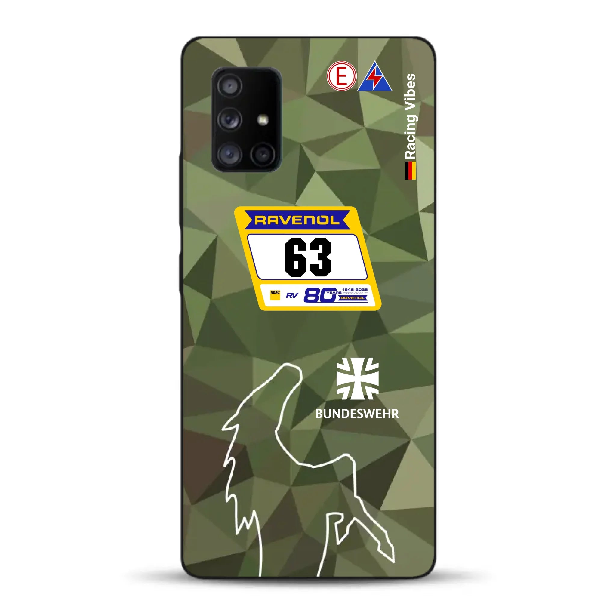 HRT Mustang GT3 24h Nürburgring 2026 Livery - Housse de téléphone portable personnalisée pour Samsung