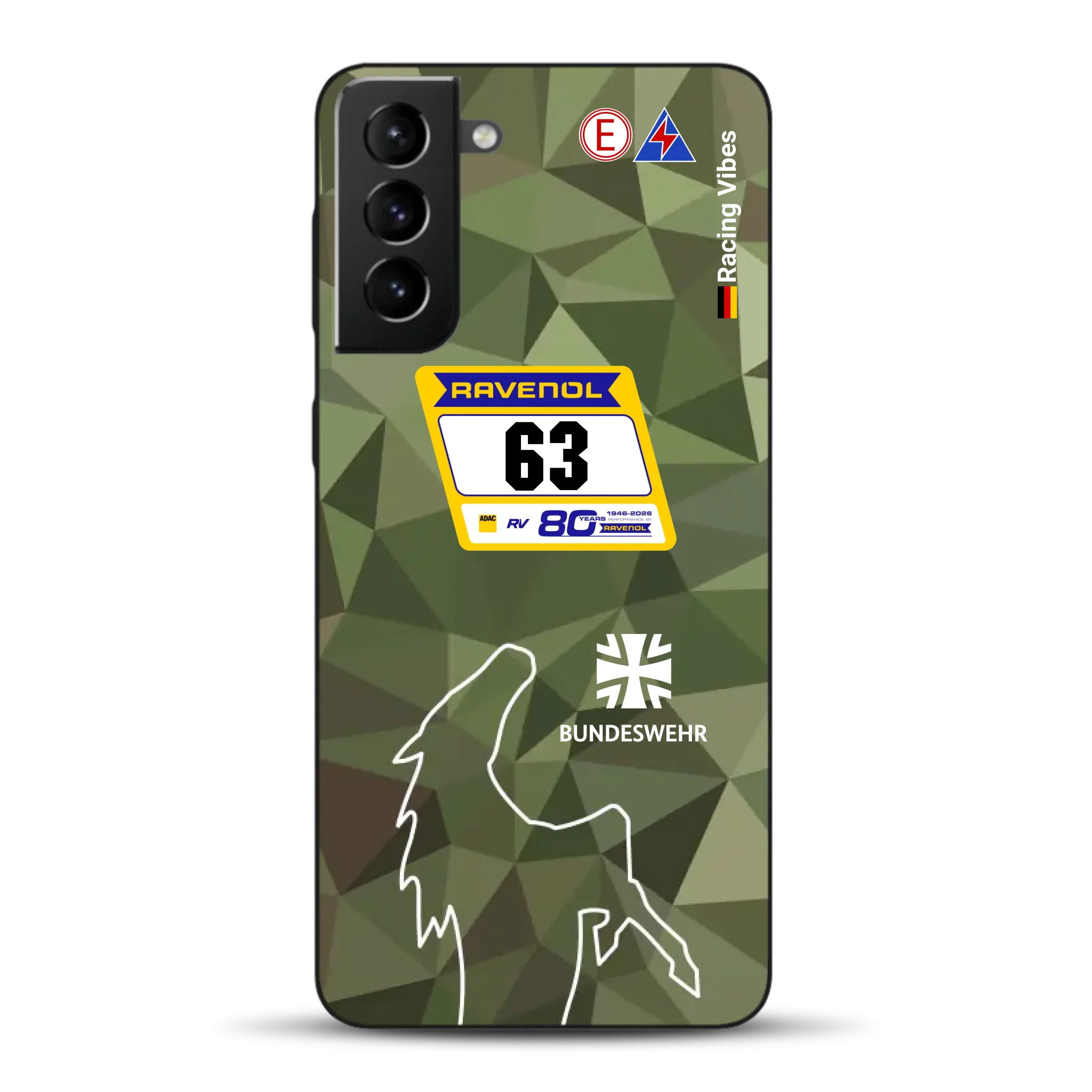 HRT Mustang GT3 24h Nürburgring 2026 Livery - Housse de téléphone portable personnalisée pour Samsung