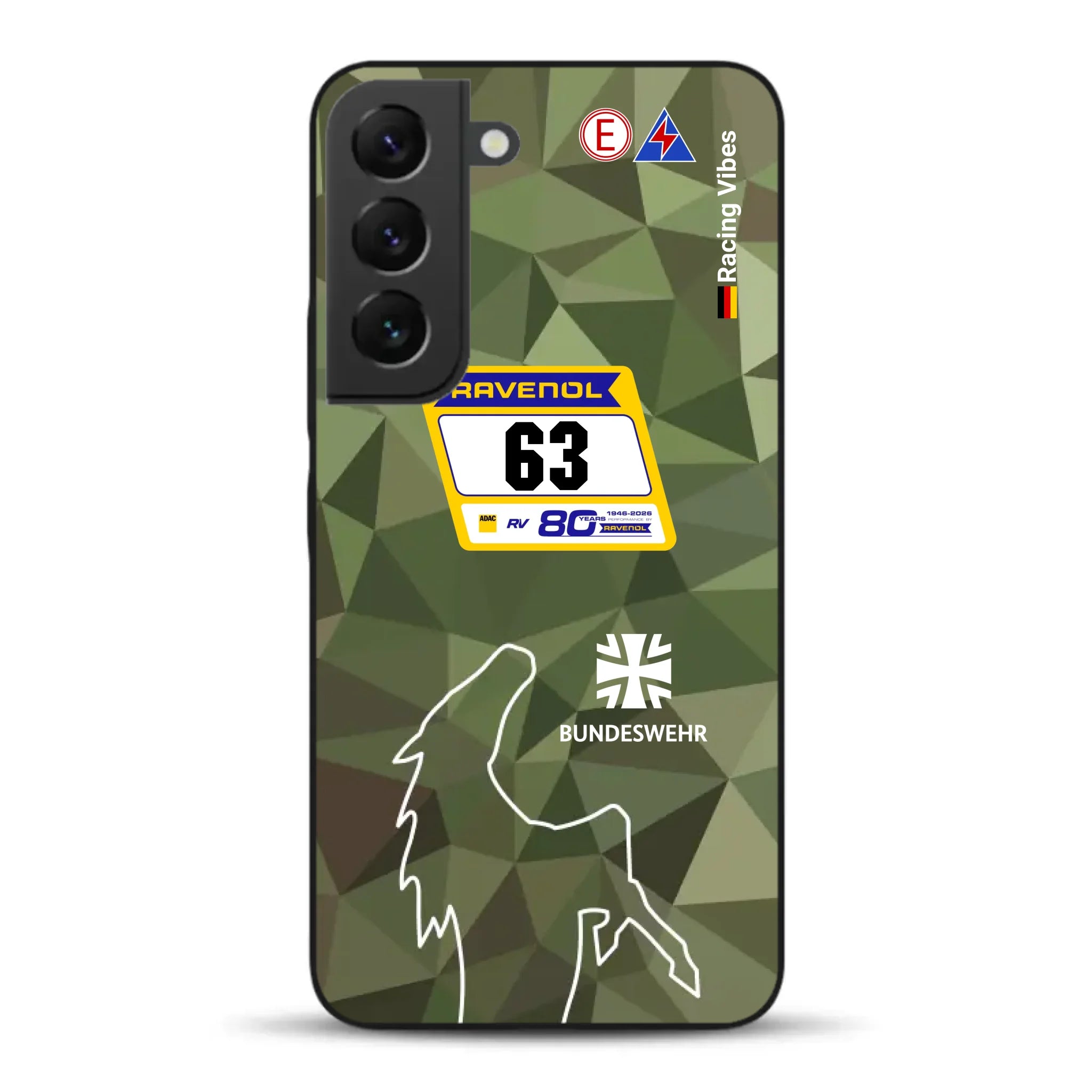 HRT Mustang GT3 24h Nürburgring 2026 Livery - Housse de téléphone portable personnalisée pour Samsung