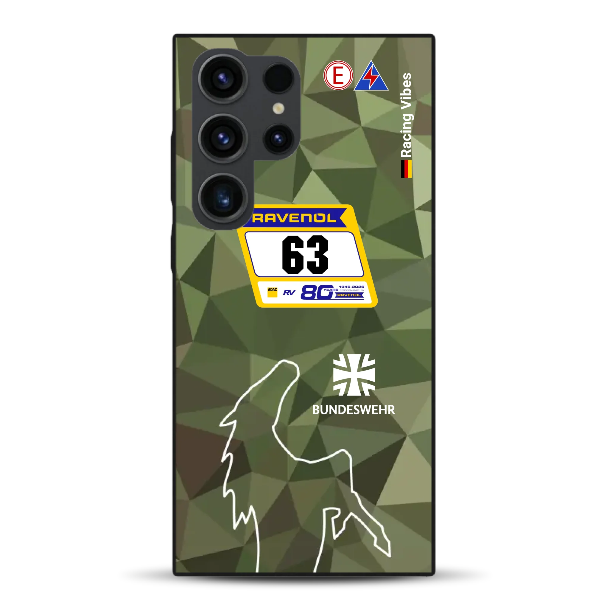 HRT Mustang GT3 24h Nürburgring 2026 Livery - Housse de téléphone portable personnalisée pour Samsung