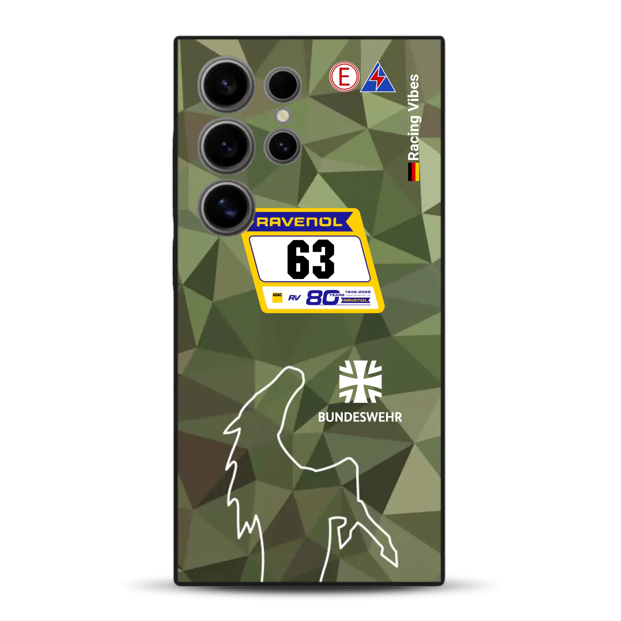 HRT Mustang GT3 24h Nürburgring 2026 Livery - Housse de téléphone portable personnalisée pour Samsung