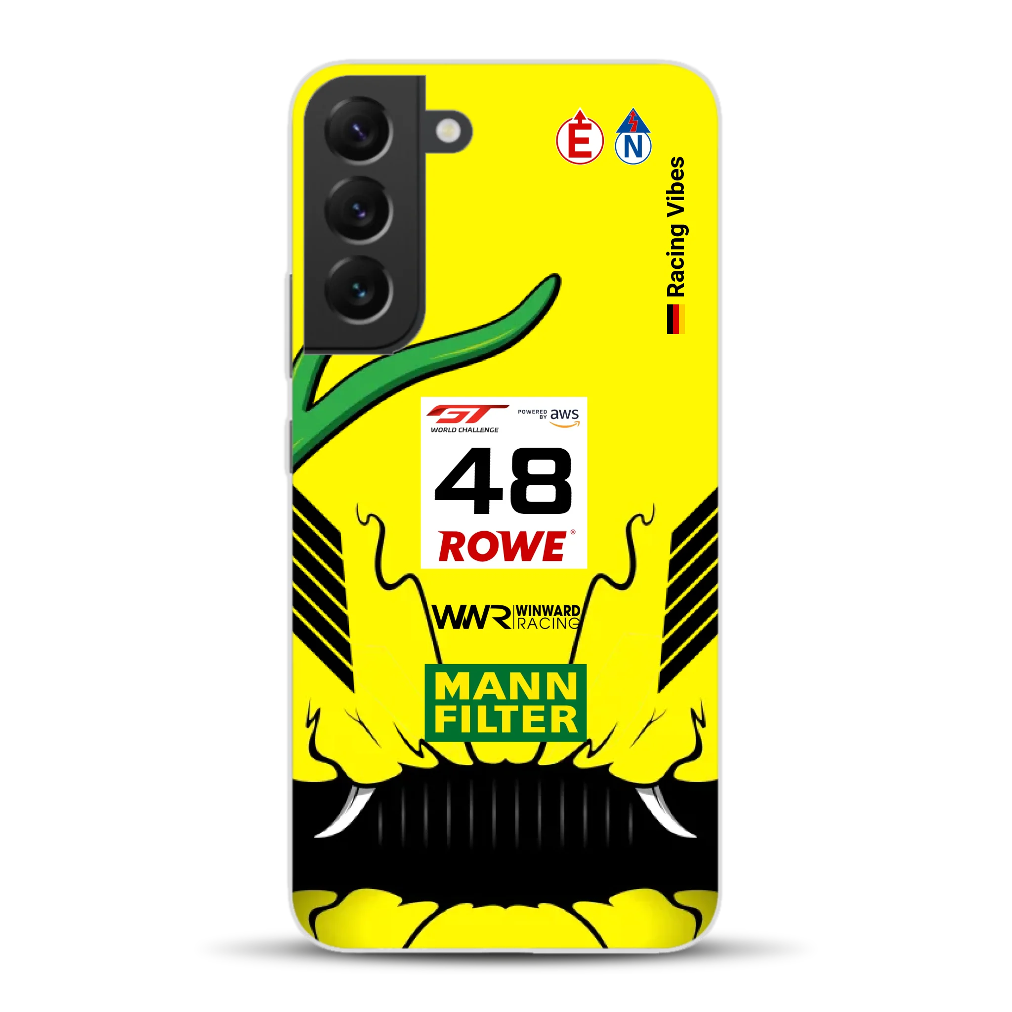 AMG GT3 R Mamba 2026 Livery - Housse de téléphone portable personnalisée pour Samsung
