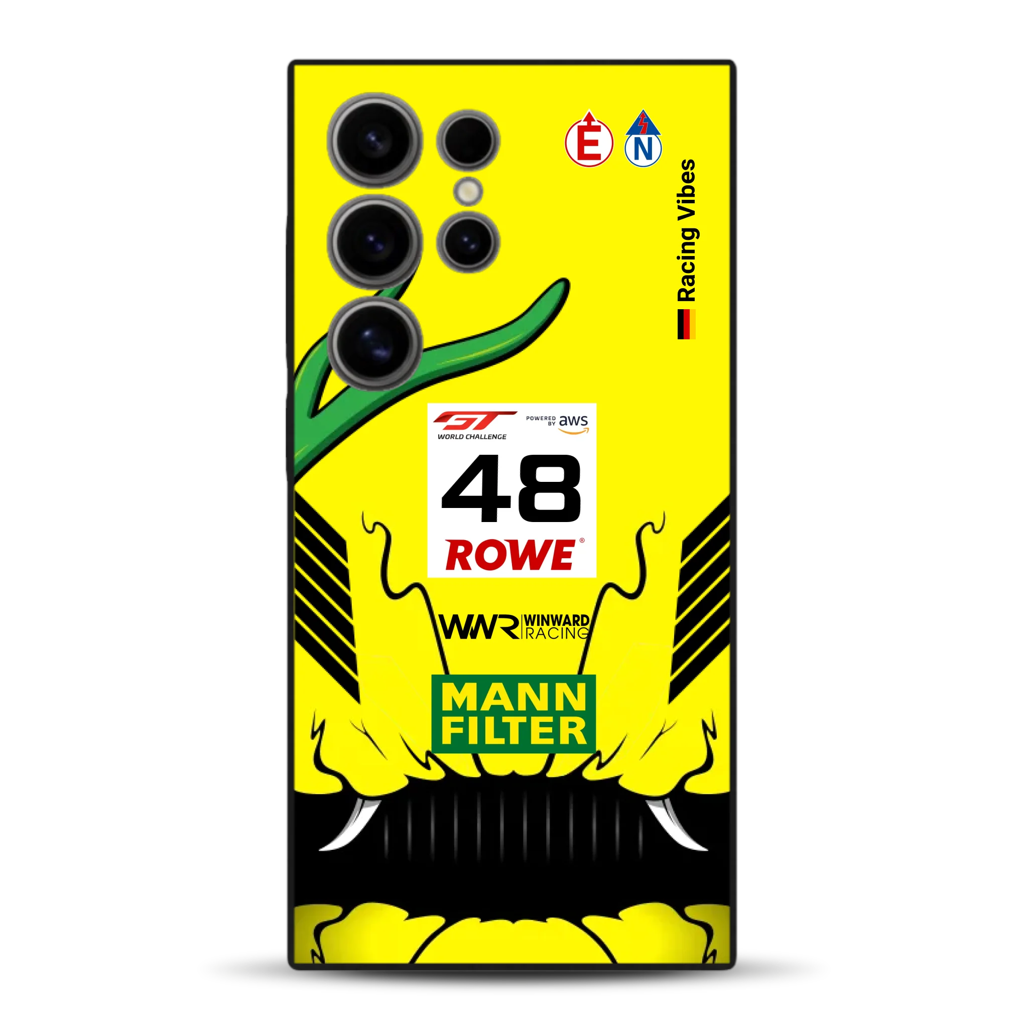 AMG GT3 R Mamba 2026 Livery - Housse de téléphone portable personnalisée pour Samsung