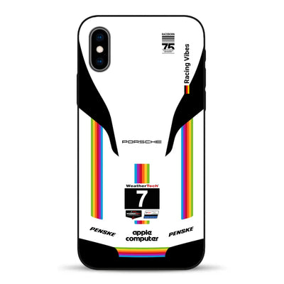 Porsche 963 Apple Retro Livery - Custodia per cellulare personalizzata per iPhone