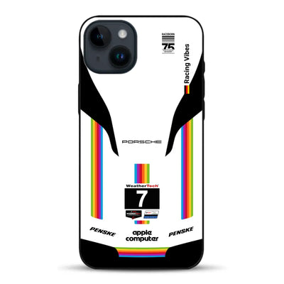 Porsche 963 Apple Retro Livery - Custodia per cellulare personalizzata per iPhone