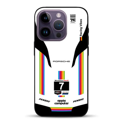 Porsche 963 Apple Retro Livery - Custodia per cellulare personalizzata per iPhone