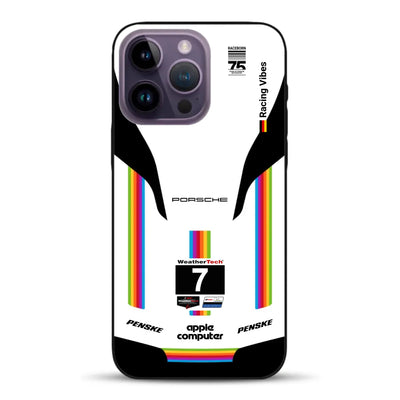 Porsche 963 Apple Retro Livery - Custodia per cellulare personalizzata per iPhone