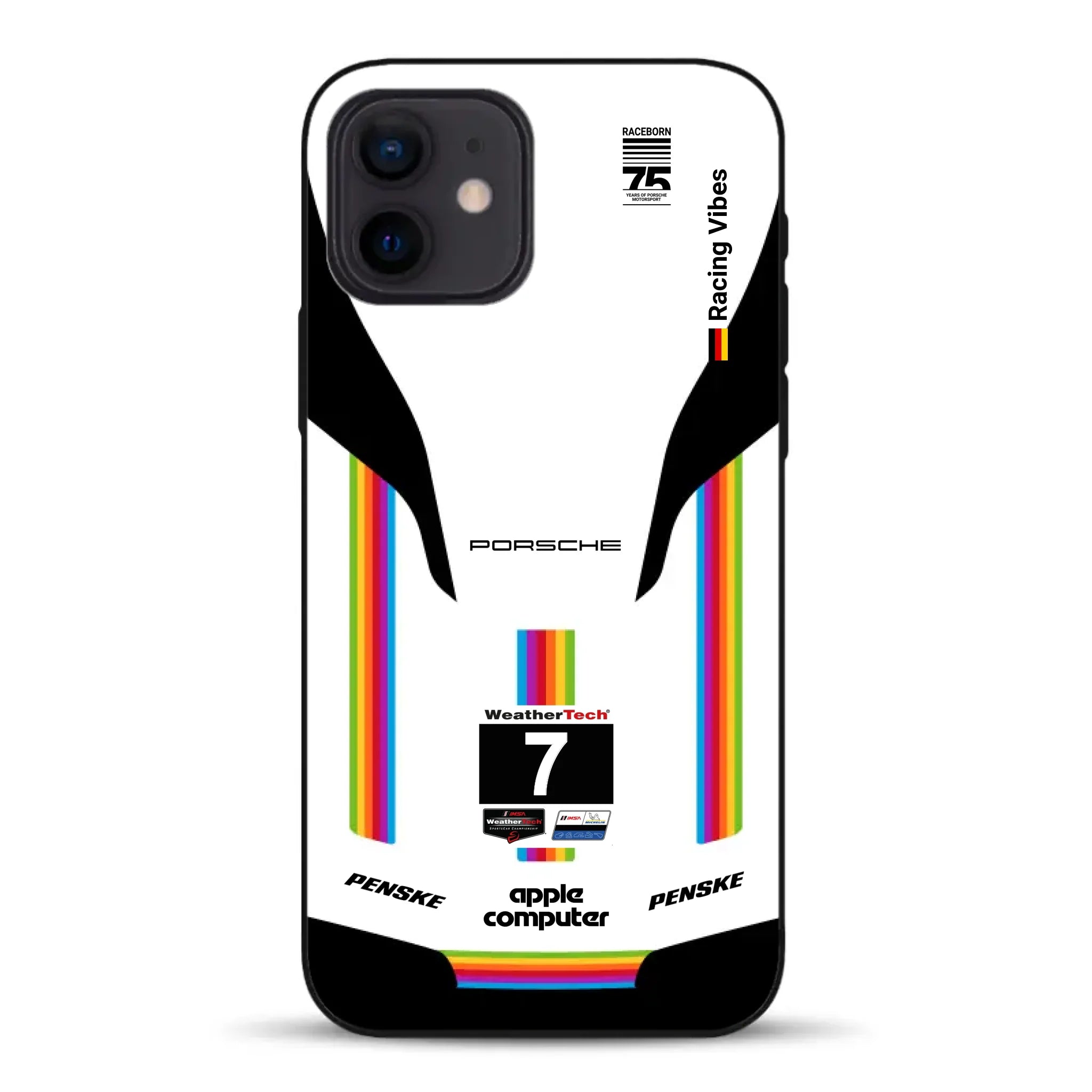 Porsche 963 Apple Retro Livery - Custodia per cellulare personalizzata per iPhone