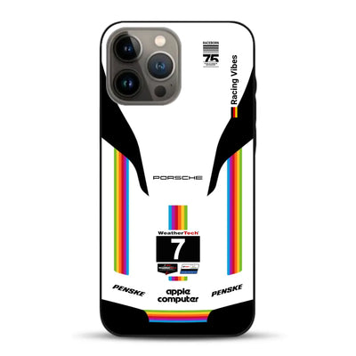 Porsche 963 Apple Retro Livery - Custodia per cellulare personalizzata per iPhone