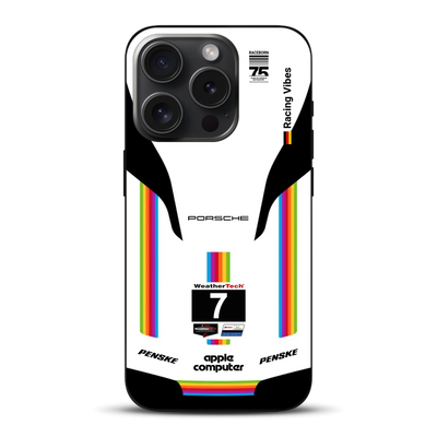 Porsche 963 Apple Retro Livery - Custodia per cellulare personalizzata per iPhone