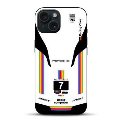 Porsche 963 Apple Retro Livery - Custodia per cellulare personalizzata per iPhone