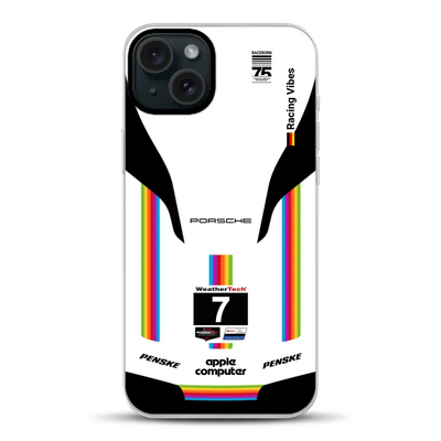 Porsche 963 Apple Retro Livery - Custodia per cellulare personalizzata per iPhone