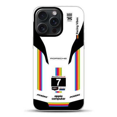 Porsche 963 Apple Retro Livery - Custodia per cellulare personalizzata per iPhone