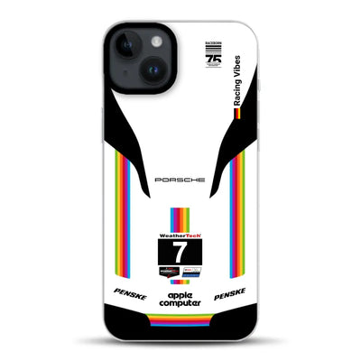 Porsche 963 Apple Retro Livery - Custodia per cellulare personalizzata per iPhone