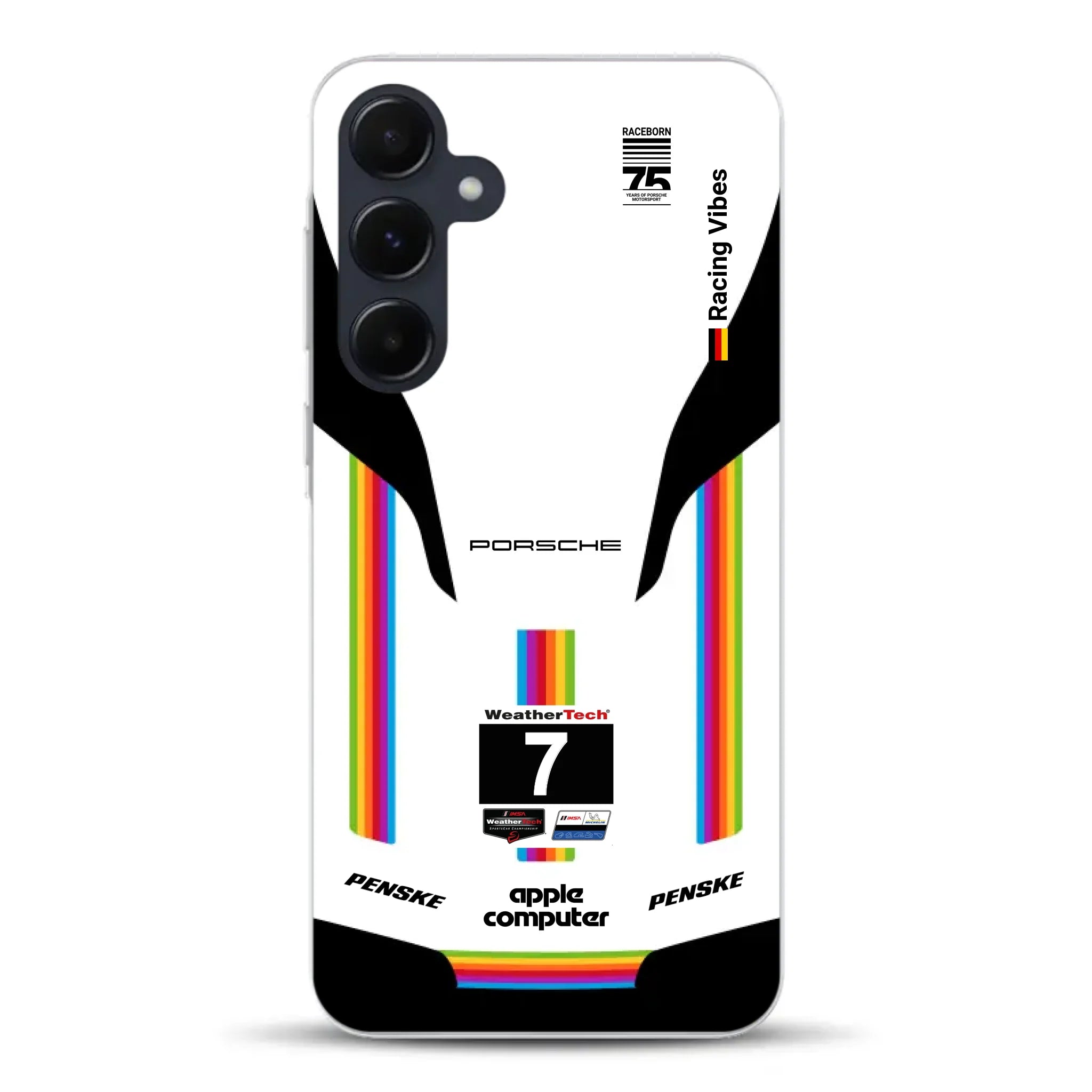 Porsche 963 Apple Retro Livery - Individuelle Handyhülle für Samsung