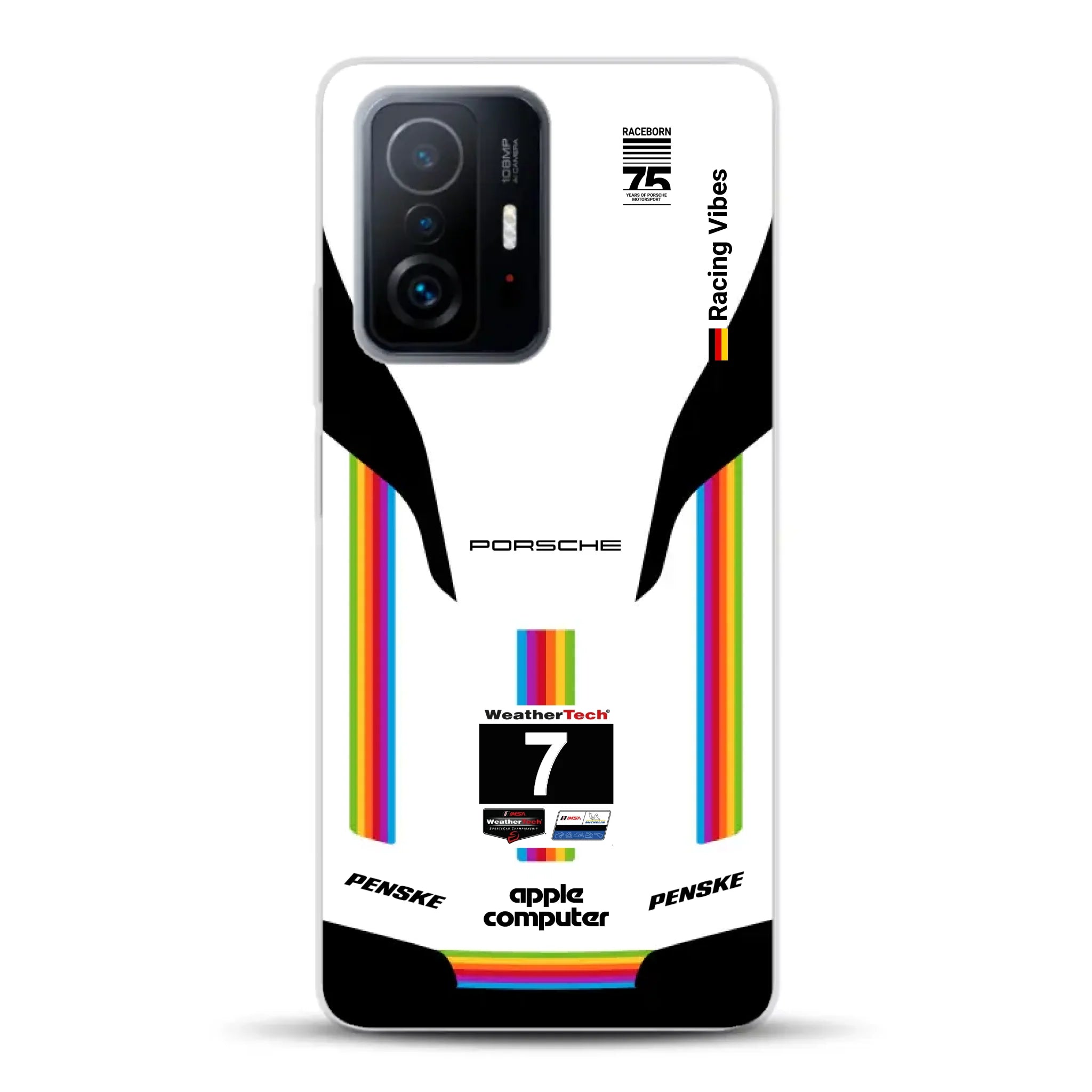 Porsche 963 Apple Retro Livery - Individuelle Handyhülle für Xiaomi