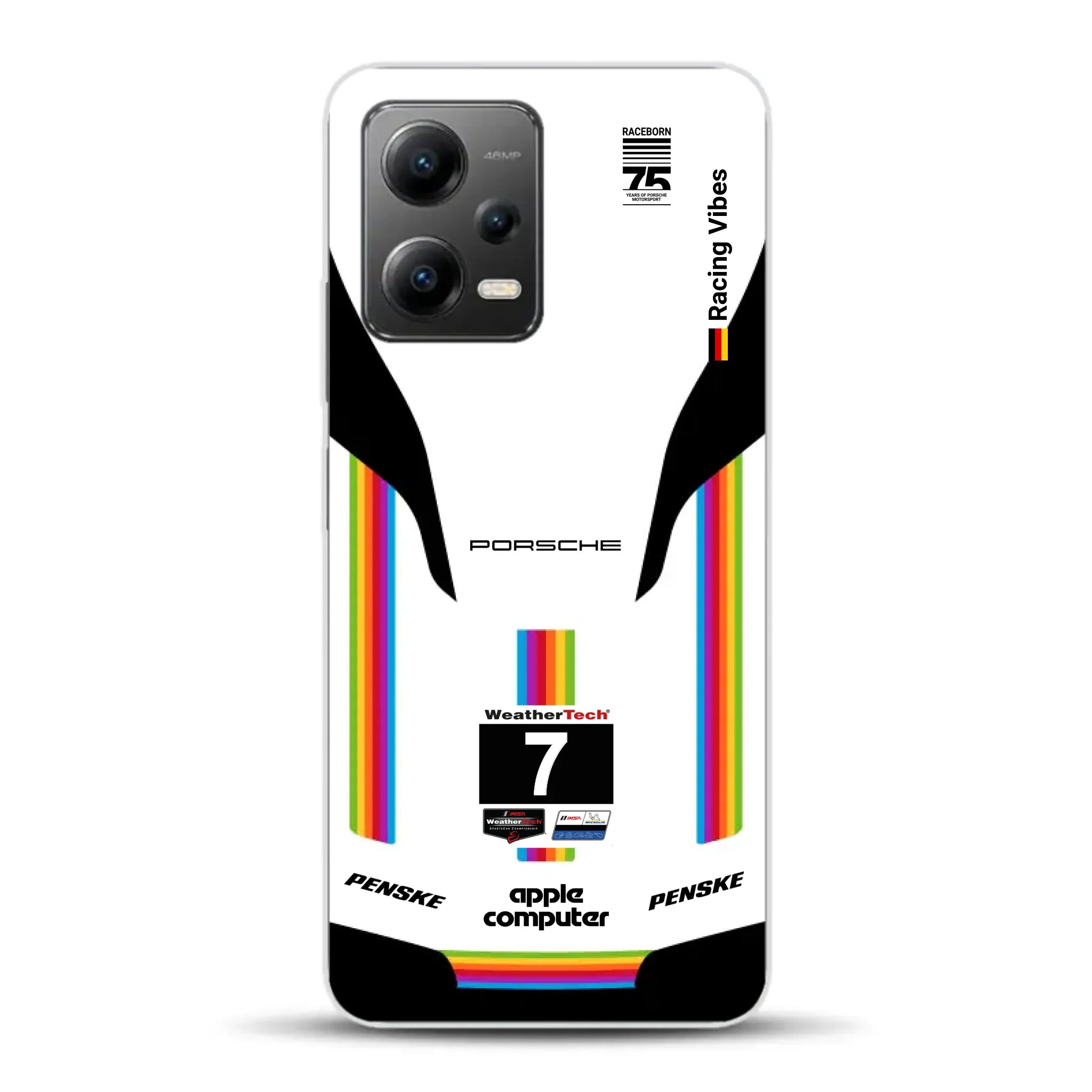 Porsche 963 Apple Retro Livery - Custodia per cellulare personalizzata per Xiaomi