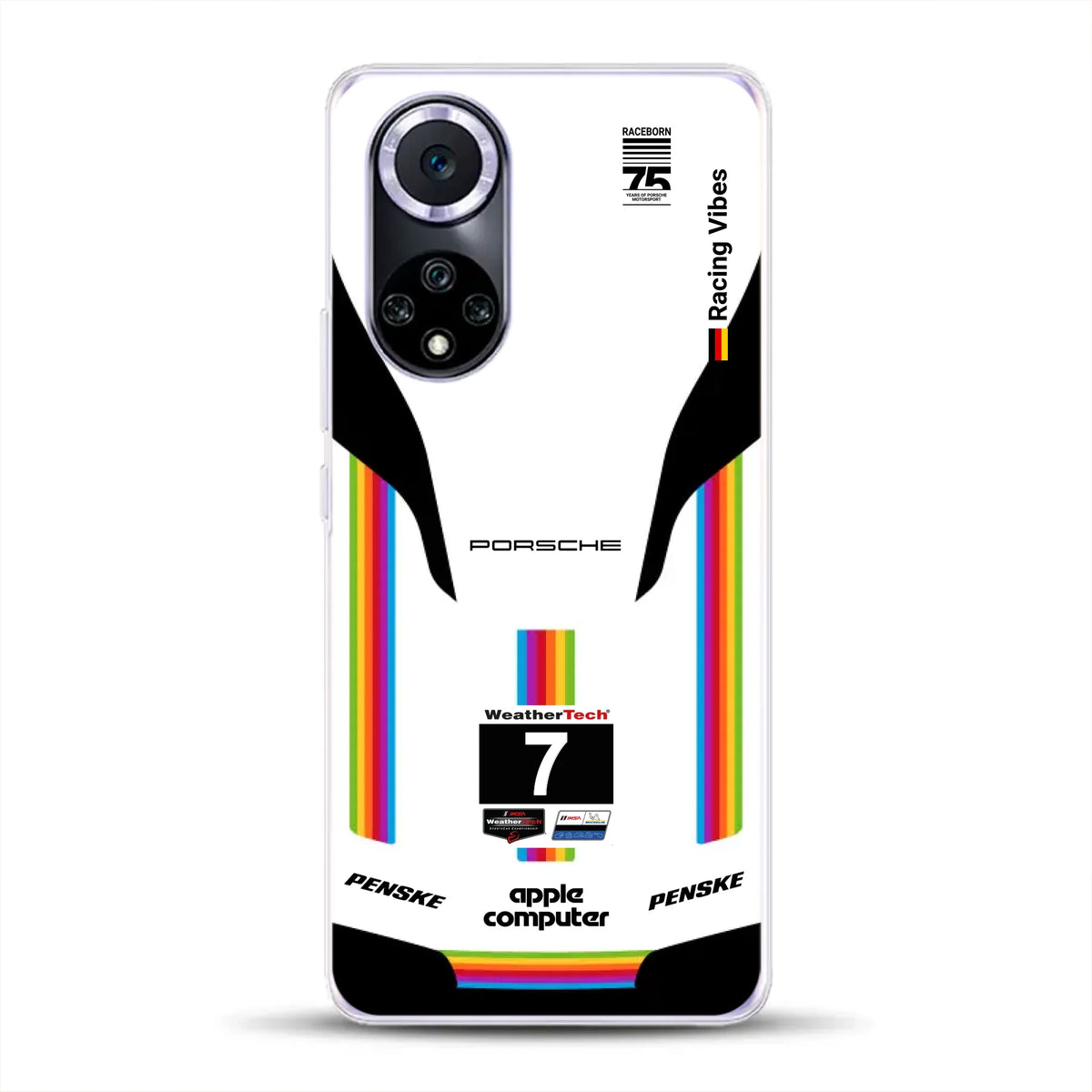 Porsche 963 Apple Retro Livery - Custodia per cellulare personalizzata per Huawei