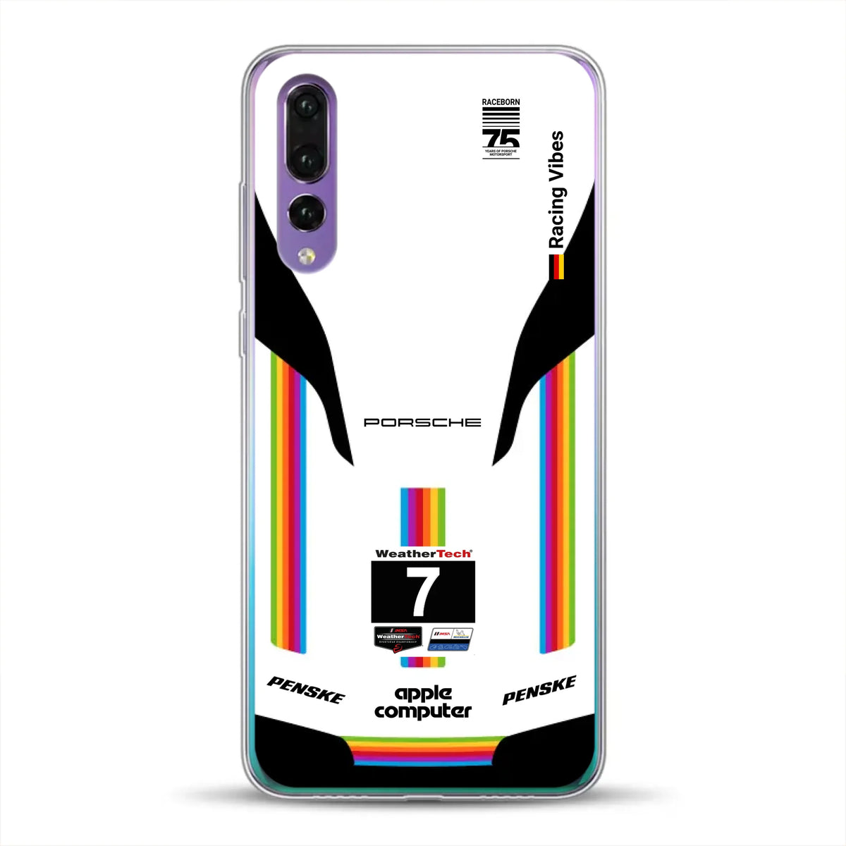 Porsche 963 Apple Retro Livery - Custodia per cellulare personalizzata per Huawei