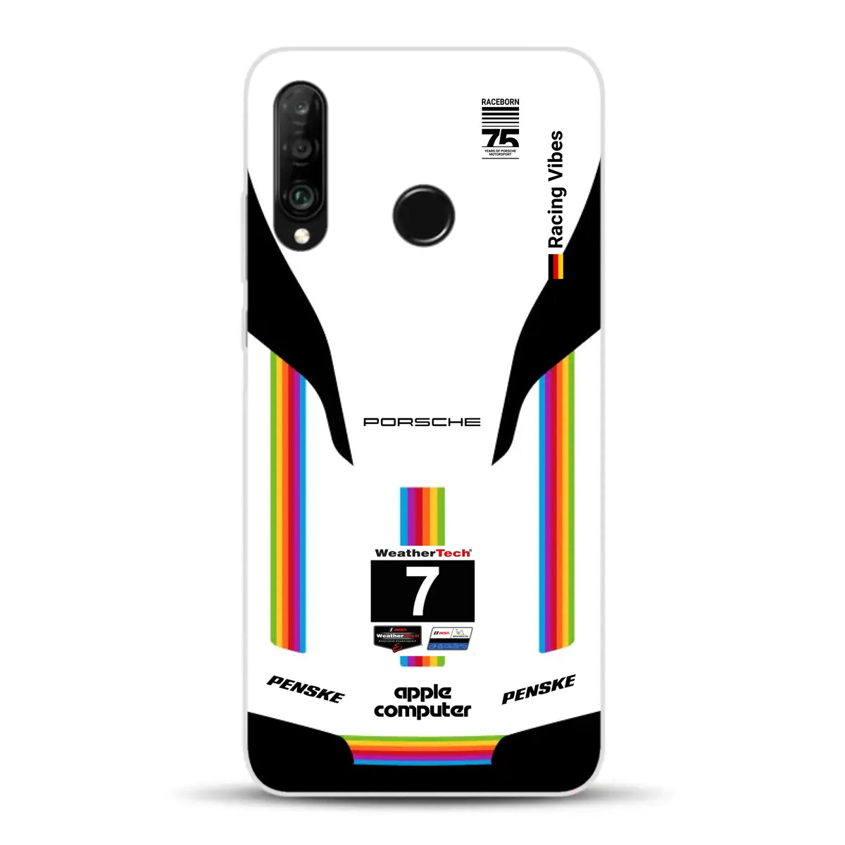 Porsche 963 Apple Retro Livery - Custodia per cellulare personalizzata per Huawei