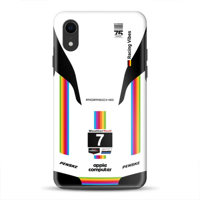 Porsche 963 Apple Retro Livery - Custodia premium personalizzata per iPhone