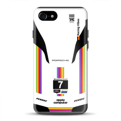 Porsche 963 Apple Retro Livery - Custodia premium personalizzata per iPhone