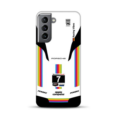 Porsche 963 Apple Retro Livery - Individuelle Premium Hülle für Samsung